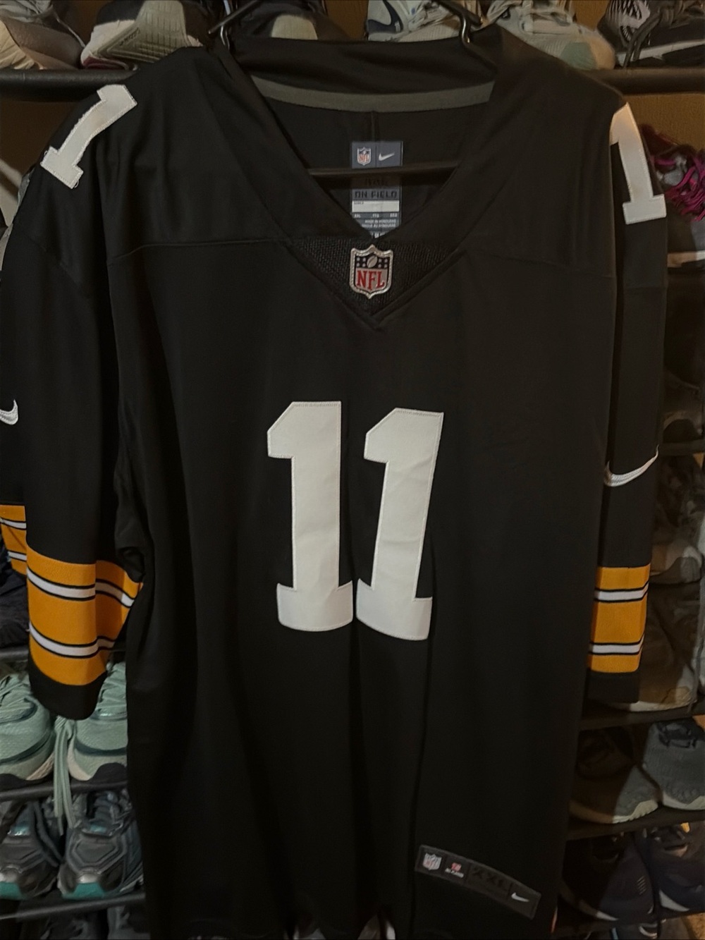 CHASE CLAYPOOL PITTSBURGH STEELERS NIKE ON FIELD JERSEY XXL